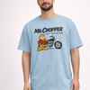 Mr. Chopper Cat Standing with Mototcycle Graphic T-shirt