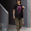 Pink Lady Face Graphic T-shirt